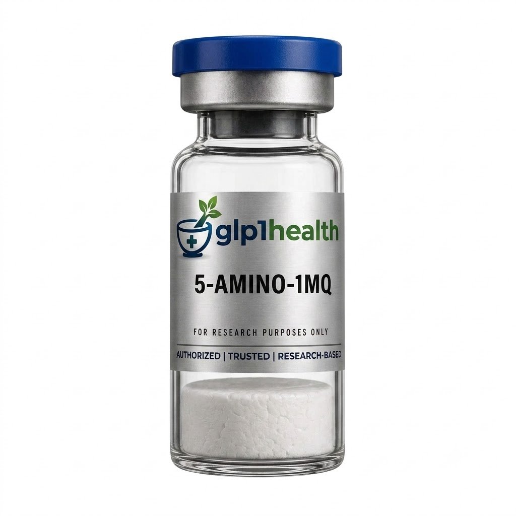 5-Amino-1MQ research compound vial, lyophilised powder, UK supplier