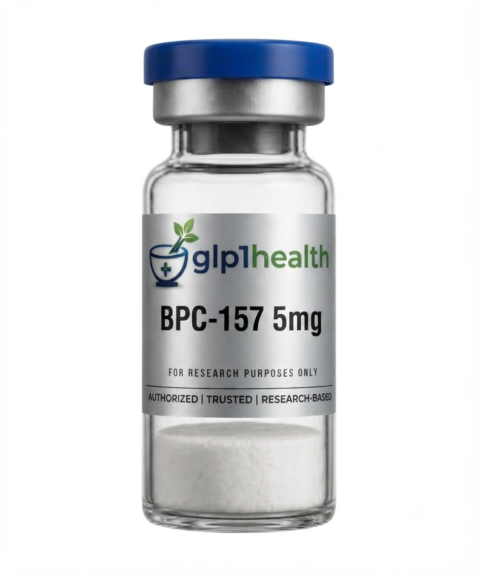 BPC-157 5mg research peptide lyophilised powder vial high purity UK supplier