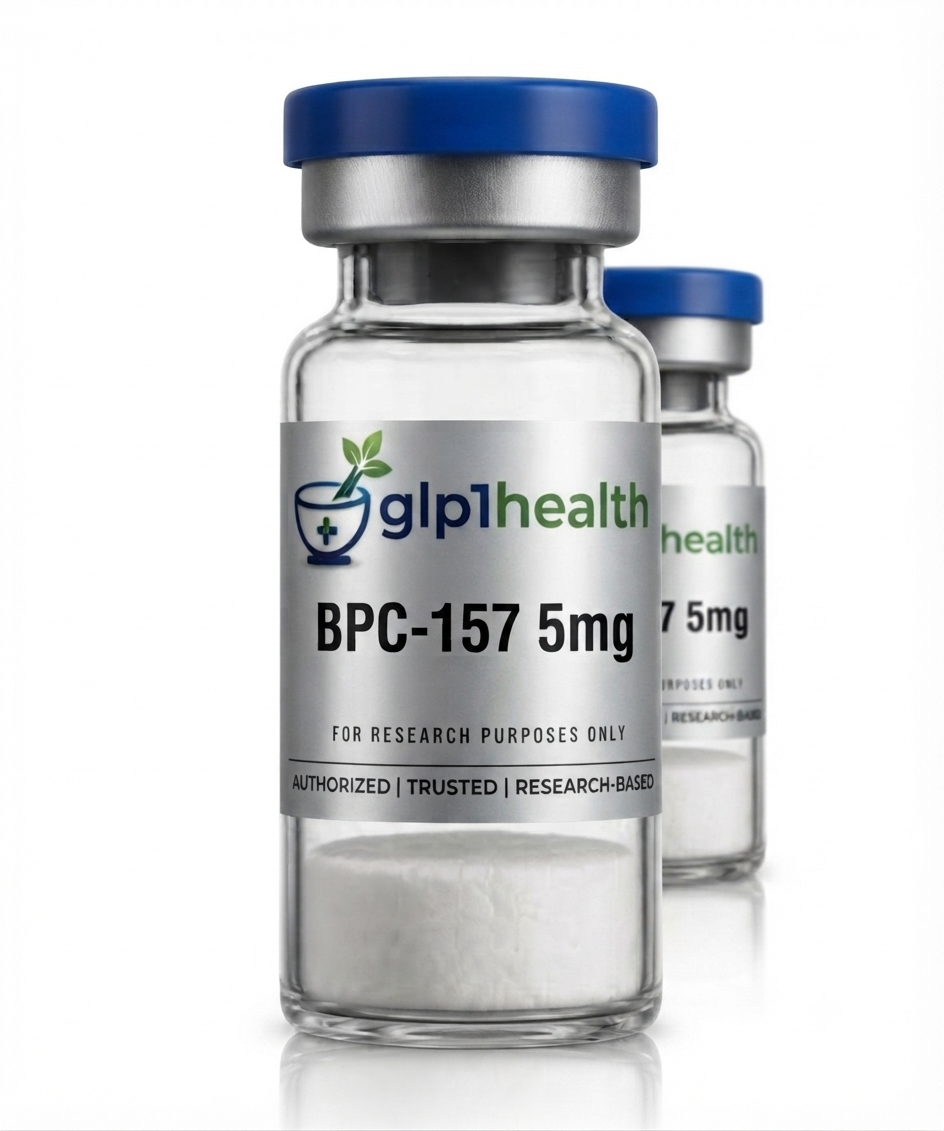 BPC-157 5mg research peptide lyophilised powder vial high purity UK supplier