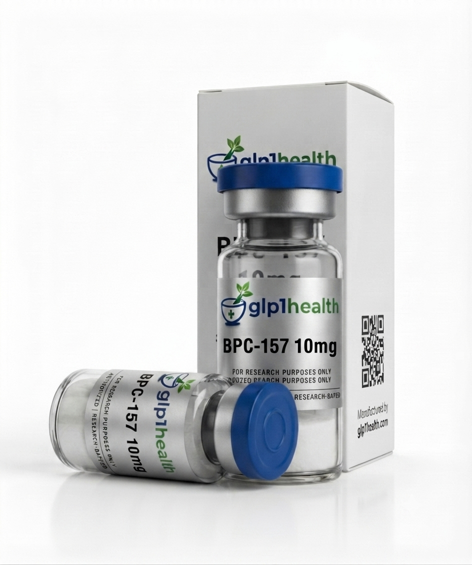 BPC-157 10mg peptide vial for research use only