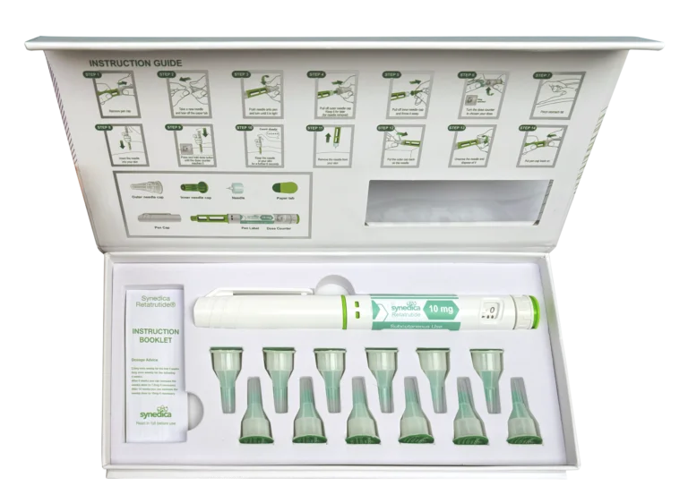 Synedica Retatrutide 40mg research peptide injection pen Retatrutide 40mg pre-filled research pen for laboratory studies Synedica Retatrutide 40mg triple agonist research peptide Research-grade Retatrutide 40mg injection pen GLP-1 GIP glucagon research peptide pen by Synedica